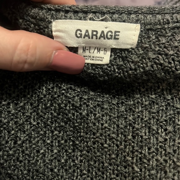 Garage Open Front Cardigan with Pockets - Picture 6 of 7